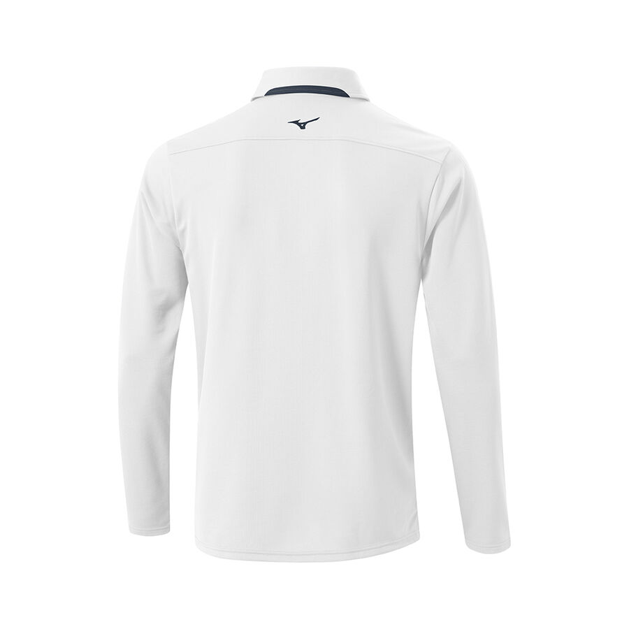 Mizuno Breath Thermo L/S Polo White